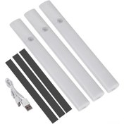 Resim Wezone Şarj Edilebilir Manyetik Led Gece Lambası - Vücut Sensörlü Yatak Başı Aydınlatma Beyaz 