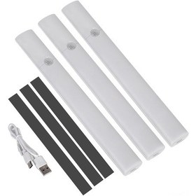 Resim Wezone Şarj Edilebilir Manyetik Led Gece Lambası - Vücut Sensörlü Yatak Başı Aydınlatma Beyaz 