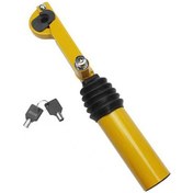 Resim Jokmae Araç Anti-çalma Kilidi: Manuel Fren Ve Vites Çubuğu Koruma, Ayarlanabilir, İki Anahtarlı, Sarı-siyah Çelik Yapı 