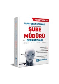 Resim Gys Akademi 2026 Meb Yapay Zeka Destekli Gys Şube Müdürü Ders Not 