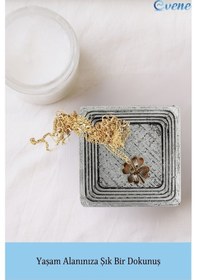 Resim Dekoratif Kase Takı Kutusu Yüzük Kolye Kutusu Mum Tabağı Takı Organizer Model 4 - Gümüş Eskitme 