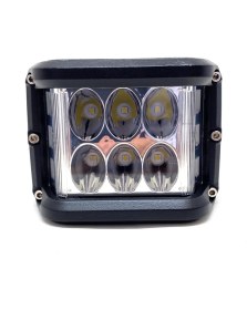 Resim Oto Aksesuarcım Off Road LED Projektör Çalışma Sis Lambası Beyaz 3 Modlu Turuncu Flashlı 12 Ledli ONP0525 