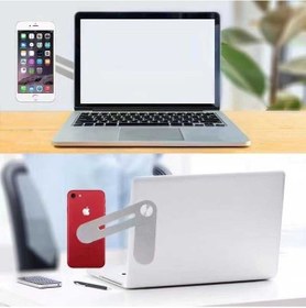 Resim Zore F21 Laptop - Monitör Telefon Tutucu-Gümüş-Gümüş 