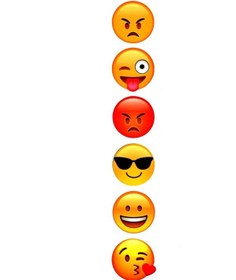Resim Sosyal Media Emoji Yüzler Çoklu Sticker Set 1.Sınıf Kalite 