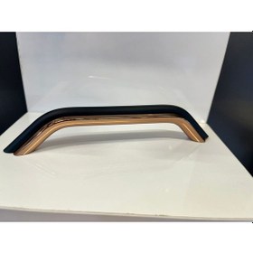 Resim Tower Metal Kulp 160mm Rose+mat Siyah Dolap Kapak Modern Tv Ünite Çekmece Mobilya Komidin Vestiyer Rose - Siyah 