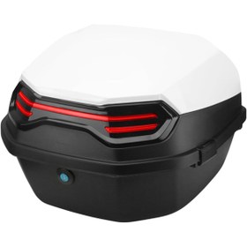 Resim ENDRO Topcase Motosiklet Çantası Beyaz 33lt 