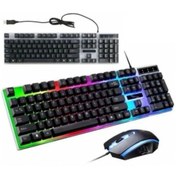 Resim LUXE Gaming Full Set RGB Işıklı Kablolu Oyuncular İçin Tam Mekanik Türkçe Q Klavye Mouse Seti Mİ 