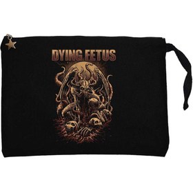 Resim Dying Fetus Art Classic Siyah Clutch Astarlı Cüzdan / El Çantası - Siyah 