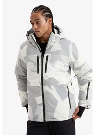 Resim Defacto Defactofit Kayak Montu Su İtici Rüzgar Geçirmez Kapüşonlu Fermuarlı Ultra Korumalı A7116ax25wngr91 Gri-gr91 