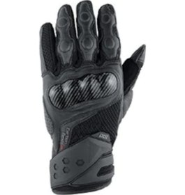 Resim Ixs Carbon Mesh 3 Siyah Motosiklet Eldiveni Yazlık 