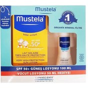 Resim Mustela Çok Yüksek Koruma SPF50+ Bebek Güneş Losyonu 100 ML + Vücut Losyonu 50 ML 