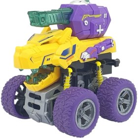 Resim Vardem Sürtmeli Dinazor Araçlar - Sesli ve Işıklı - D500-19 - Sarı 