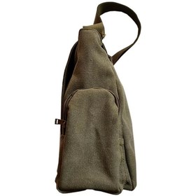 Resim Violon Baskılı Unisex Yeşil Postacı Çantası 