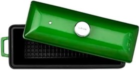 Resim Lava Döküm Ekmek Kabı/Terrine 11X29cm - Yeşil 