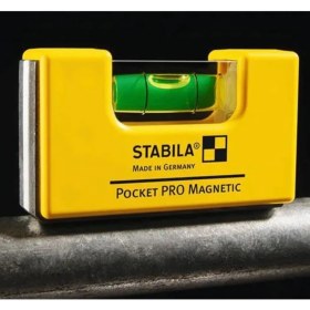 Resim Stabila Pocket Pro Magnetic Su Terazisi (YAN VE ALT MIKNATISLI) ALMAN MALI 