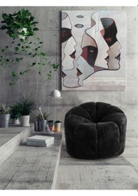 Resim Most Line Berjer İthal Siyah Teddy Kumaş Evinize Teslim Siyah 