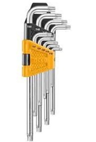 Resim Ingco Endüstriyel Ekstra Uzun Torx Allen Anahtar Seti 9 Parça 