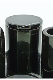 Resim MIARIK DESIGN & DEKORASYON Dekoratif Sıyah Mermer Pamukluk 