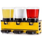 Resim Samixir MMM30.AY Soğuk Içecek Dispenseri, 10+10+10 L, Analog, Panoramik, Karıştırıcılı, Sarı 