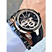 Resim Bentini Slikon Kayışlı Fonksiyonlu Erkek Kol Saati 