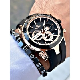 Resim Bentini Slikon Kayışlı Fonksiyonlu Erkek Kol Saati 