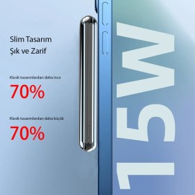 Resim Fogy Earldom 5.000 Mah 12W Kablosuz Şarjlı Pd Hızlı Şarj Powerbank 