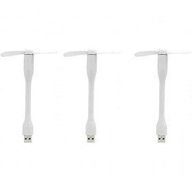 Resim gaman 3 ADET New SL-UF05 Usb Vantilatör - Esnek Gövdeli Akrobat Mini Usb Fan Flexible 1.2W 