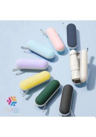 Resim Bliss Umbrella 8 Telli Kapsül Şemsiye Bordo 