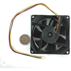 Resim Asian Tech Store 8 cm Fan 25 mm 12 Volt 3 Pin 