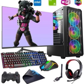 Resim Rogame I5 13400F 16GB Ddr4 1tb M2 4gb GTX1650 24" Monitörlü Oyun Bilgisayarı (Gaming Set) 