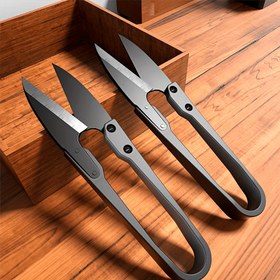 Resim 2 adet Profesyonel Karbon Çelik Dikiş Makasları - U-Şekilli Tutacaklar, Paslanmaz Çelik, Dikiş ve DIY Projeleri için Kullanımı Kolay, İki Elde Kullanılabilen El Sanatları Araçları, Dikiş Temelleri|U-Şekilli Tutacaklar|Dayanıklı Kesme Kenarları, Dikiş Aksesuarları 
