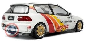 Resim 1:18 Solido 1992 Honda Civic (EG6) Solido Works Mugen Racing White 