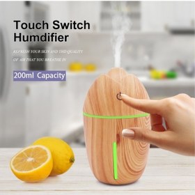 Resim Novahub Usb Mini Hava Nemlendirici, Ahşap Damarlı Aroma Difüzörü, Esansiyel Yağı Lambası, Araba Ve Ev İçin 