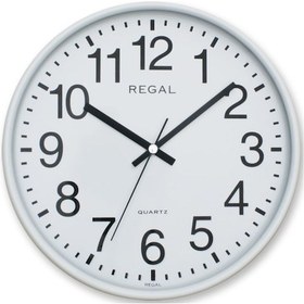 Resim Regal 0252 Ww Yuvarlak 26 Cm Beyaz Duvar Saati Beyaz 