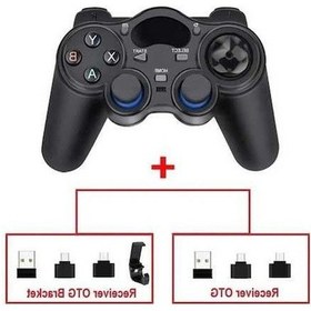 Resim Createtech Yeni Model: Black-2.4g Denetleyici Gamepad Kablosuz Joystick İle P3 Android Telefon Tablet Pc İçin Otg Dönüştürücü Akıllı Tv Kutusu 