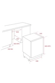 Resim Teka 113510002 - Rsf 41160 Bu Eu - Ankastre Tezgahaltı Dondurucu - 128 Lt - 60 Cm - 113510002 