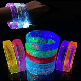 Resim Tcu Led Işıklı Baskı Yapılabilen Pilli Bileklik Bilezik 1,5 Cm Genişlik - Mg-874111 
