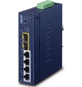 Resim Planet PL-IGS-4215-4T2S 4 Port Gigabit 2 Port Sfp Endüstriyel Yönetilebilir Switch 