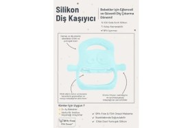 Resim Mavi Bebek Silikon Diş Kaşıyıcı 