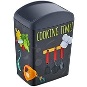 Resim Turan Plastik Soft Çöp Kutusu 10 Lt Cooking Siyah 