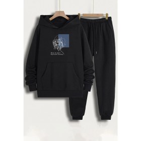 Resim Trendypassion Unisex Minimal Line Drawing Eşofman Takımı 