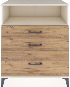 Resim Hyperion Şifonyer Tek Raflı 3 Çekmeceli 88x44x106 Aytaşı-çam Aytaşı 