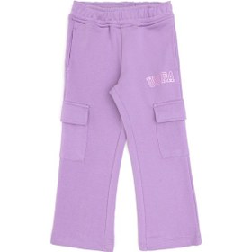 Resim U.S. Polo Assn. Kız Çocuk Lila Cep Detaylı Parlak Baskılı Eşofman Altı 50316892-VR034 