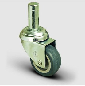 Resim EP03MKT75 Oynak Pimli Termoplastik Kauçuk Tekerlek Çap:75 Hafif 