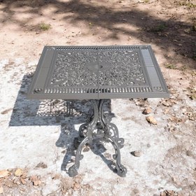Resim Alüminyum Döküm Bahçe Masası | CG-604 | 75x75 cm Kare Döküm Bahçe Masası 