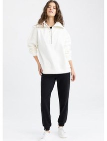 Resim Regular Fit Basic Geri Dönüşümlü Jogger Eşofman Altı SiYAH 