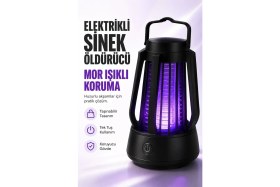 Resim Eco Lounge Elektrikli Sinek Öldürücü Mor Işıklı Taşınabilir Haşere Lambası Tek Tuşlu Cihaz 