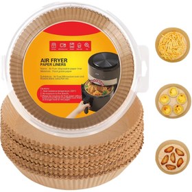 Resim ZERO LAND SEMEGLBL 100 Lü Airfryer Kağıdı Yağ Geçirmez Yapışmaz (193908) Pişirme Kağıdı 