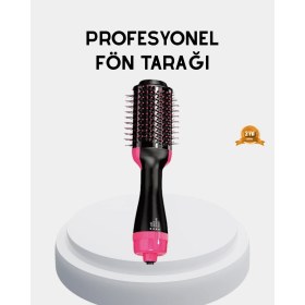 Resim Mbb E-Ticaret Yeni Nesil Fön Tarağı – 220°C Isı, Negatif Iyon, 360° Dönebilen Kablo 