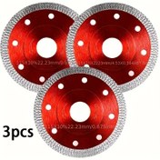Resim Tile Testereler için 3-Lü Elmas Testere Bıçakları, 11.43 cm Evrensel Uyumluluk, Porselen, Mermer, Granit, Seramik, Çelik Yapı, Montaj Gerekmez 